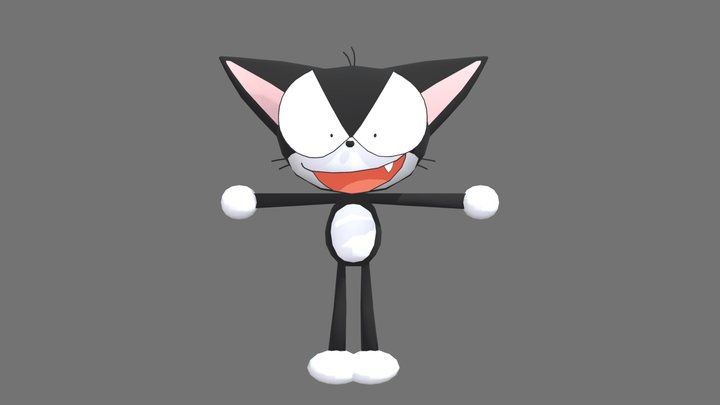 Cyborg Kuro-Chan (Rigged) 3D Model