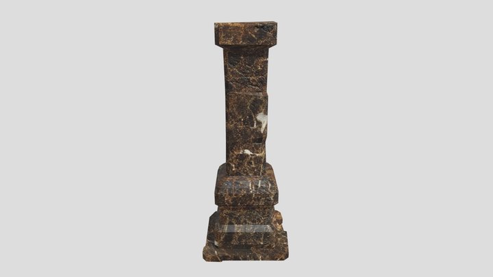 Marble Pillar 3D Model