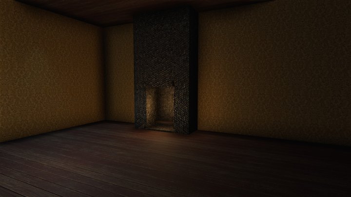 Interior with chimmey 3D Model