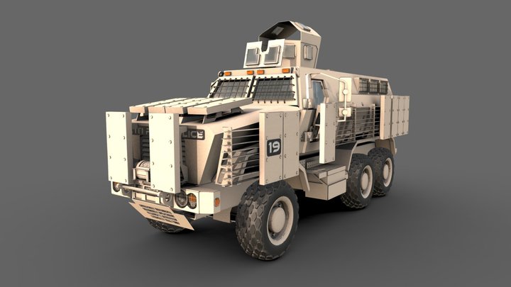 Caiman MRAP 3D Model