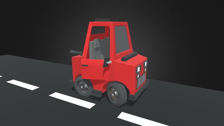 Cute Concept Car 3D Model