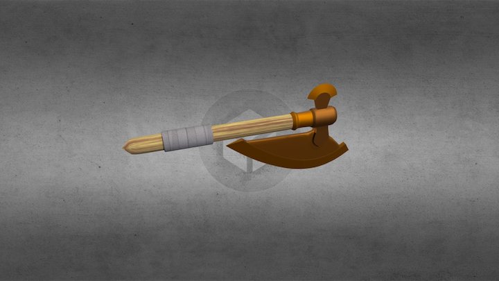 Bronze Battleaxe 3D Model
