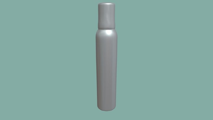 Hair mousse canister for styling hair 3D Model