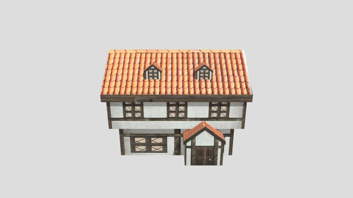 low poly building 3D Model