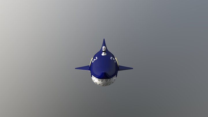 Shark Submarine 3D Model