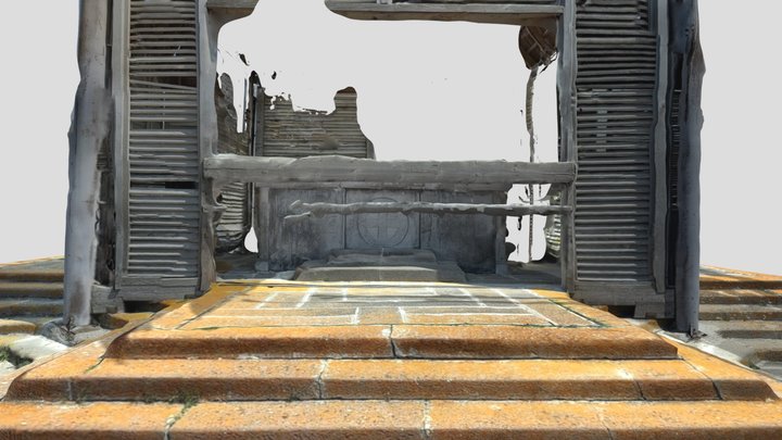 Lake Paravani Monument 3D Model