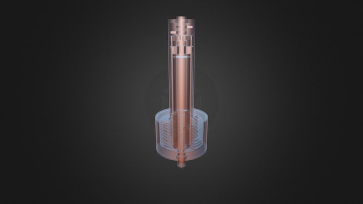 Tesla turbine with phase transitions - patent 3D Model