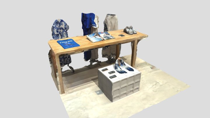 Fashion Store Table 3D Model
