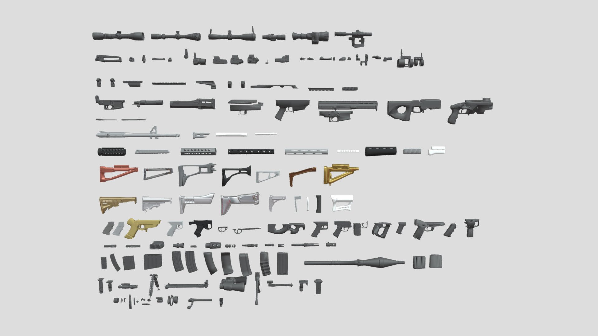 Firearms_Kit _1.0 (CC0) - Download Free 3D model by britdawgmasterfunk ...