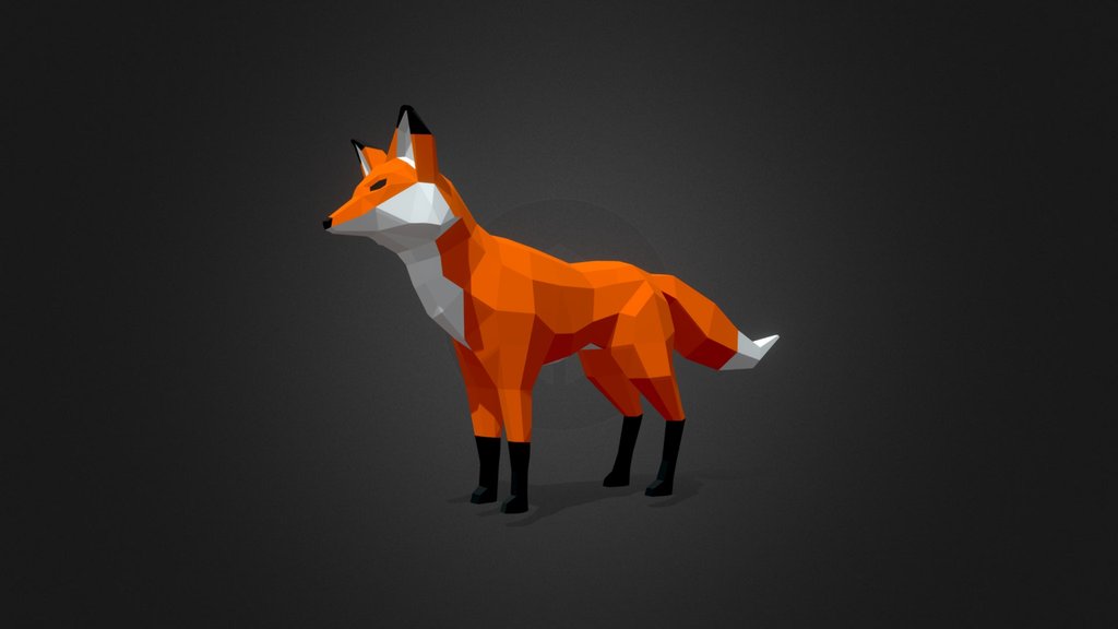 Free LowPoly Fox