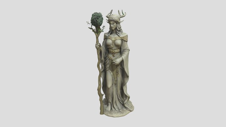 Druid Goddess 3D Model