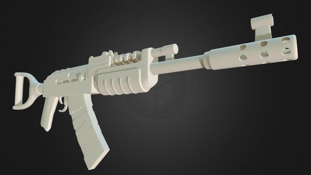 Scrap Kalashnikov 3D Model