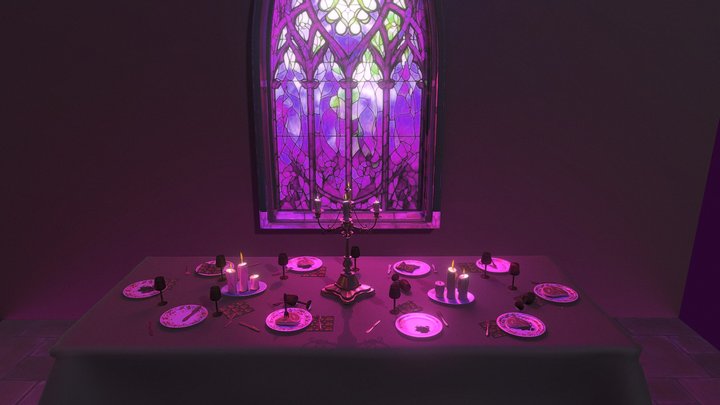 Gothic Dining 3D Model