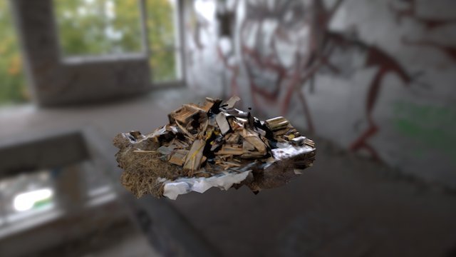 Construction Trash Pile 3D Model