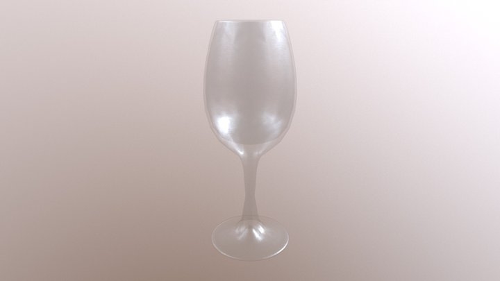 WineGlass_MedPoly 3D Model