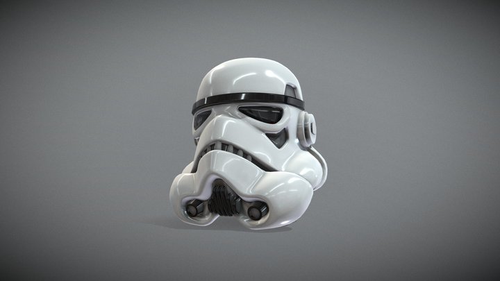 Imperial Stormtrooper Helmet 3D Model