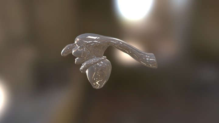 2017-04-14- Model wandelstok 3D Model