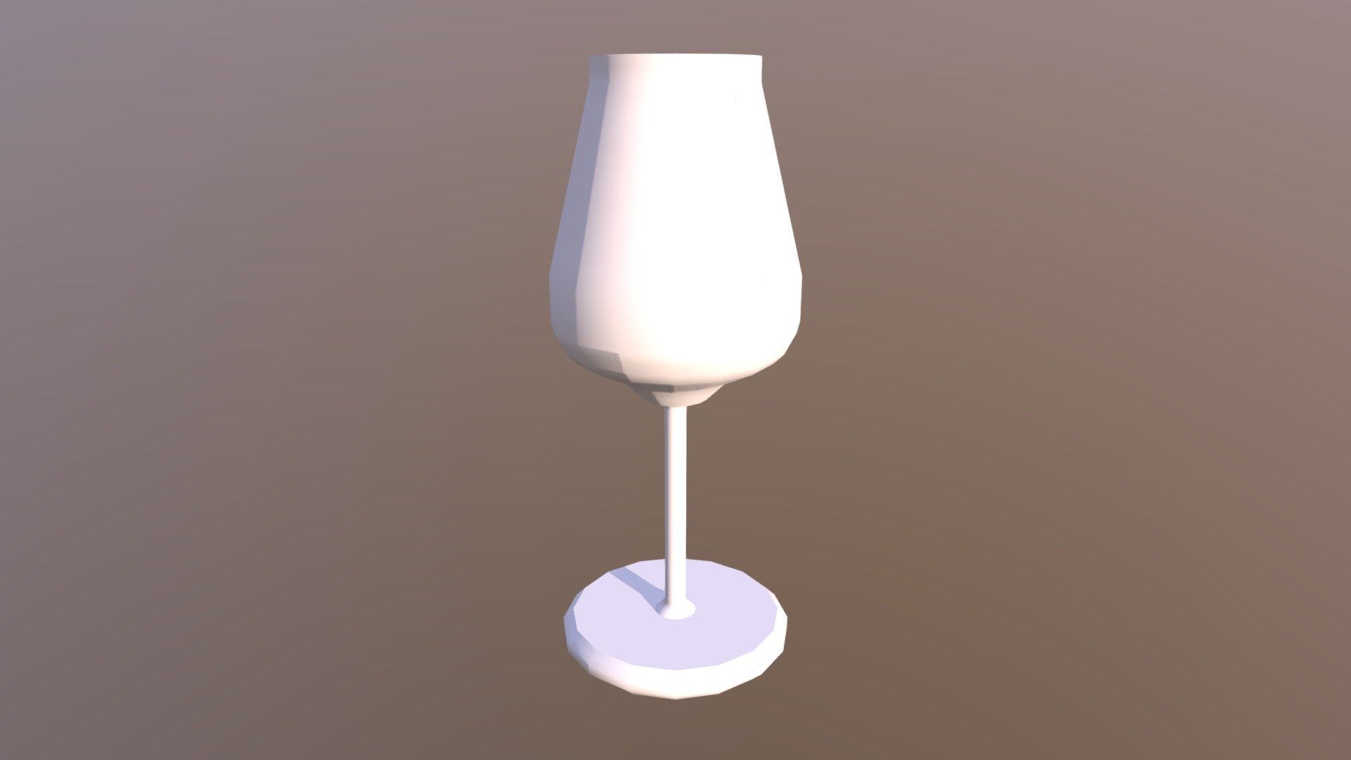 Low Poly Wine Glass