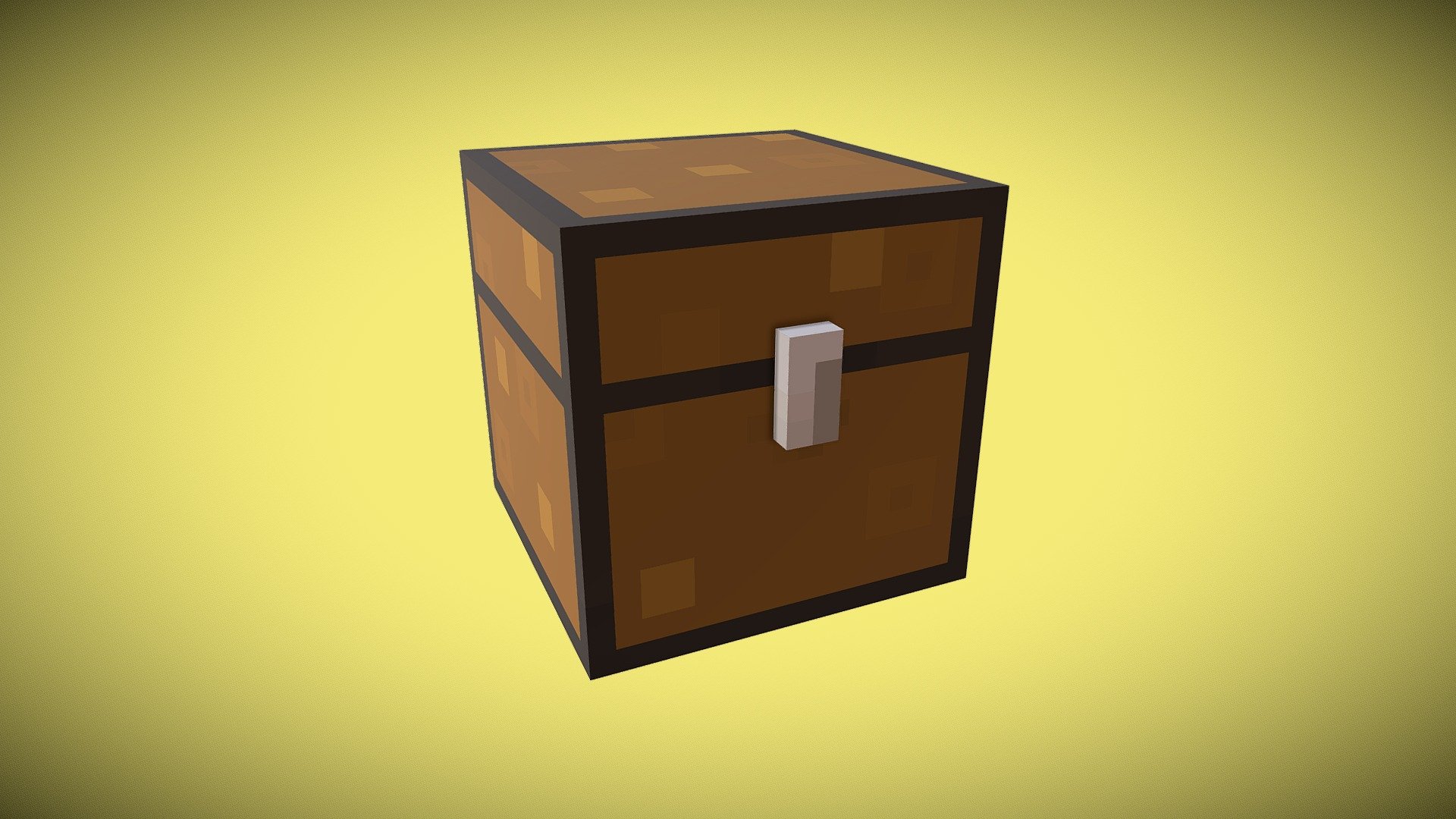 What is the title of this picture ? Minecraft Chest - Download Free 3D model by crocket37 (@crocket37