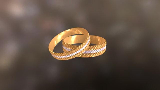 Wedding rings 3D Model