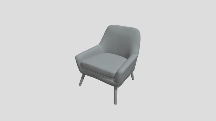 California Office Chair Obj 3D Model