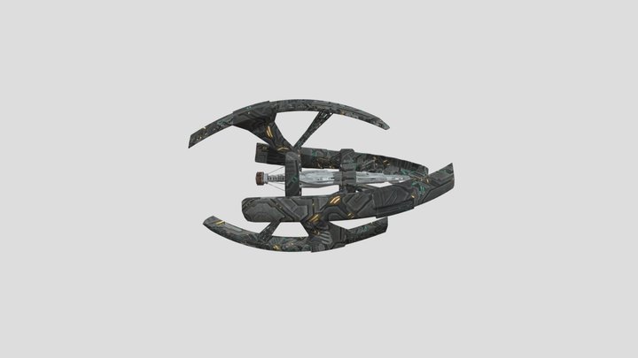 Eden V spaceship 3D Model