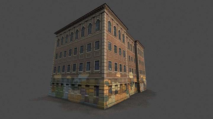 Modern Street Art 3D Model