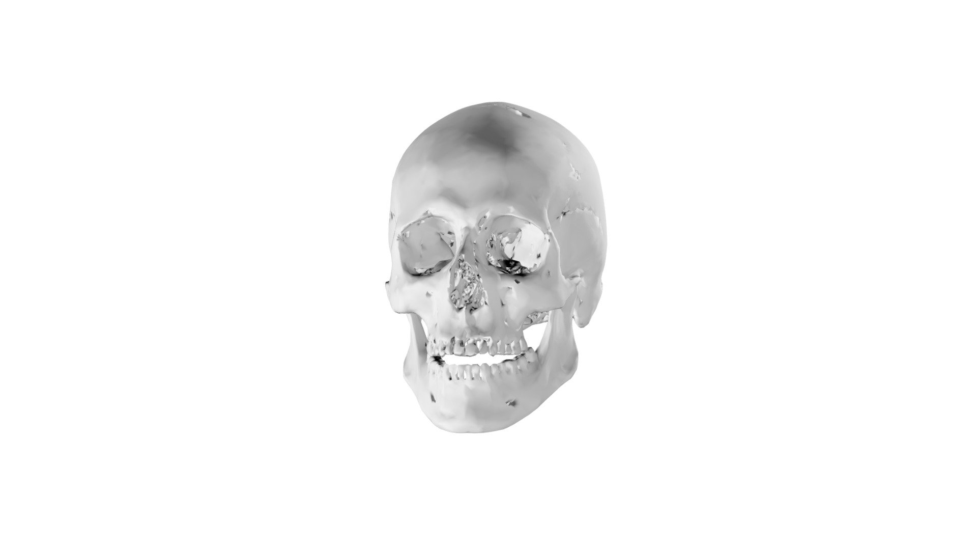 Modern human skull — Sketchfab embed 3D viewer