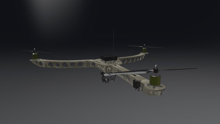 Security Drone 3D Model