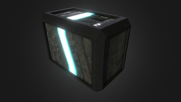 Sci Fi Crate 3D Model