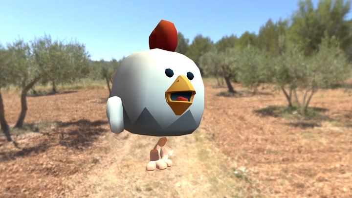 chicken gun animation go 3D Model