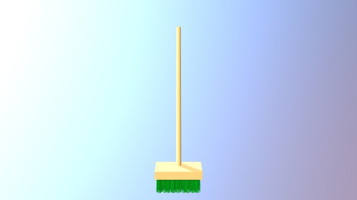 Deck Brush 3D Model