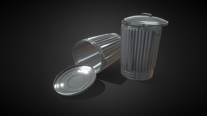 Metal Trash Cans