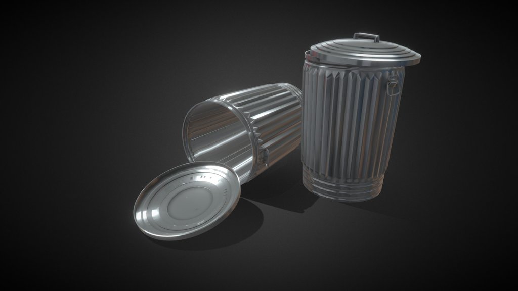 Metal Trash Cans