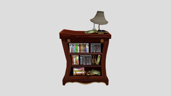 Fortnite STW Mansion Bookshelf 3D Model