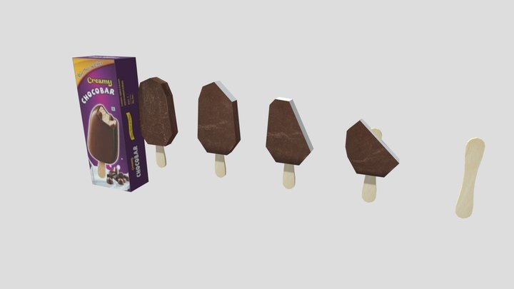 Chocobar Ice Cream Pack with Eating Stages