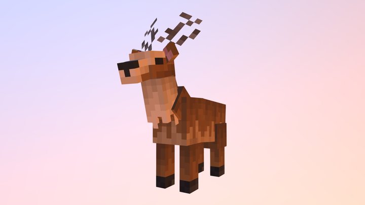 Minecraft Deer ⛏ 3D Model