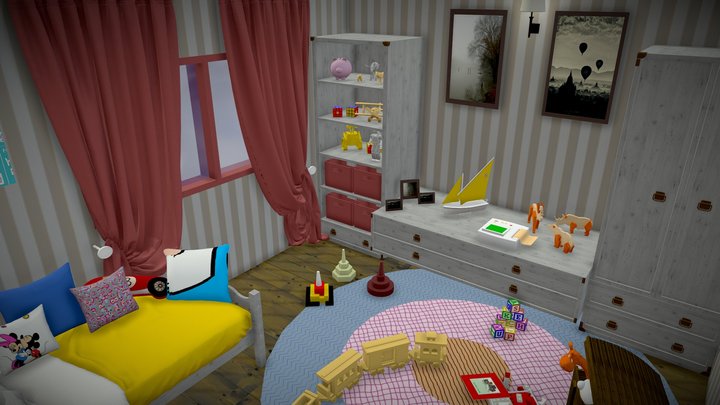 Bedroom 3D 3D Model
