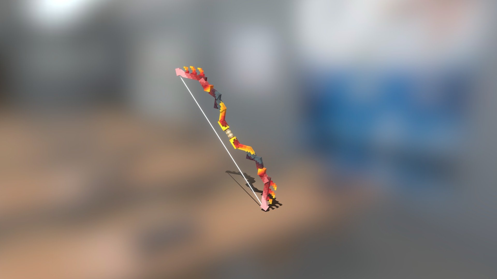 Flame Bow 3D model by 3B STUDIO (3BStudioMC) [387ac27] Sketchfab