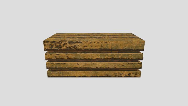 Crate small table 3D Model