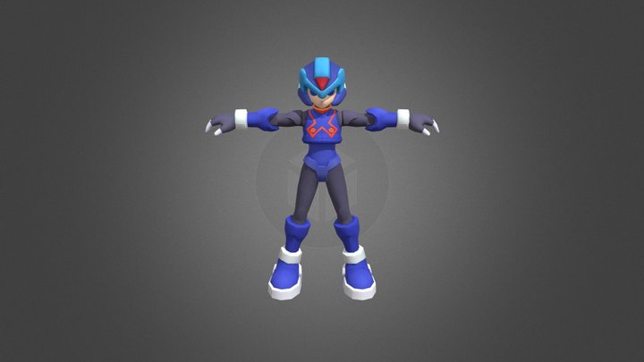 Mobile - Mega Man X DiVE - Copy X 3D Model