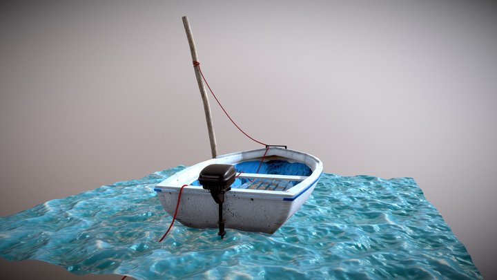 Motorboat 3D Model