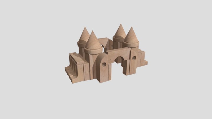 Unit_Block_Castle 3D Model