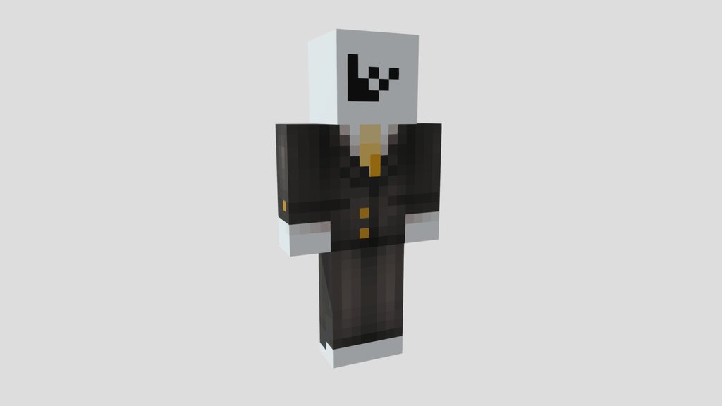Leow0ok 3D Model – Minecraft Style Character