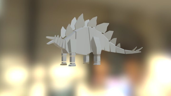 Stegosaurus Idle 3D Model