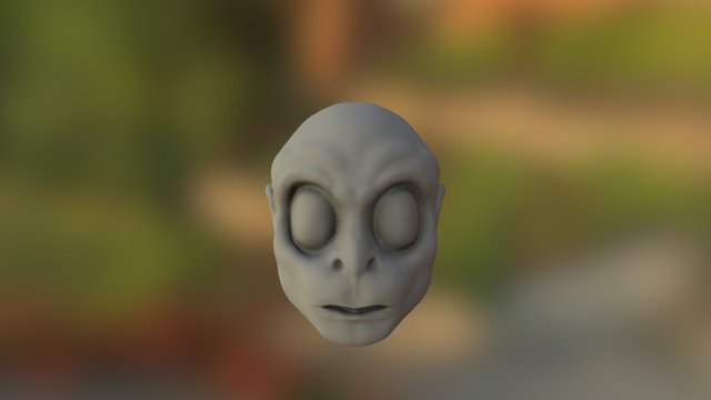 Too creepy Ettin head 3D Model