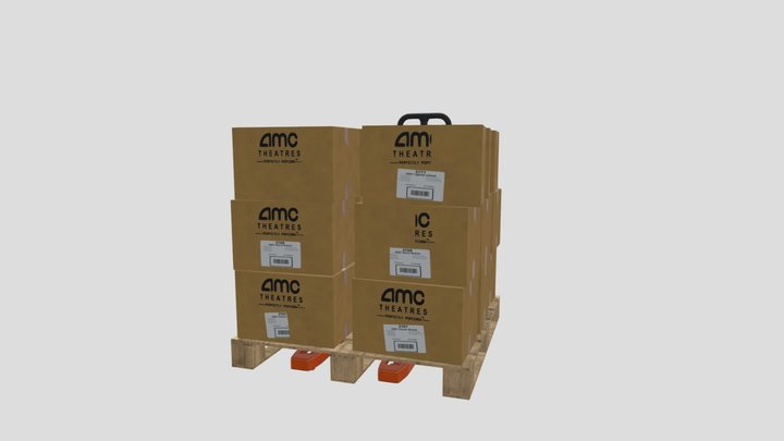 AMC Popcorn Pallet 3D Model