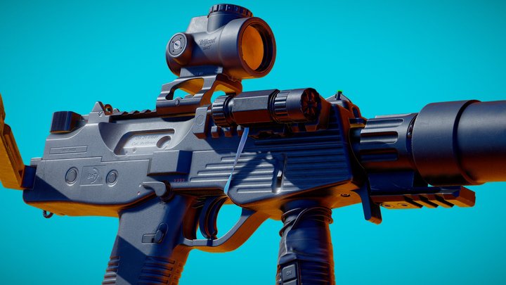 B&T MP9 / Gamerady submachine gun 3D Model