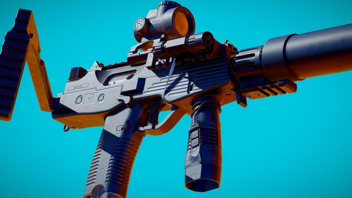 B&T MP9 / Gamerady submachine gun 3D Model