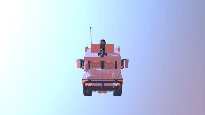 Lego Humvee Hummer 3D Model